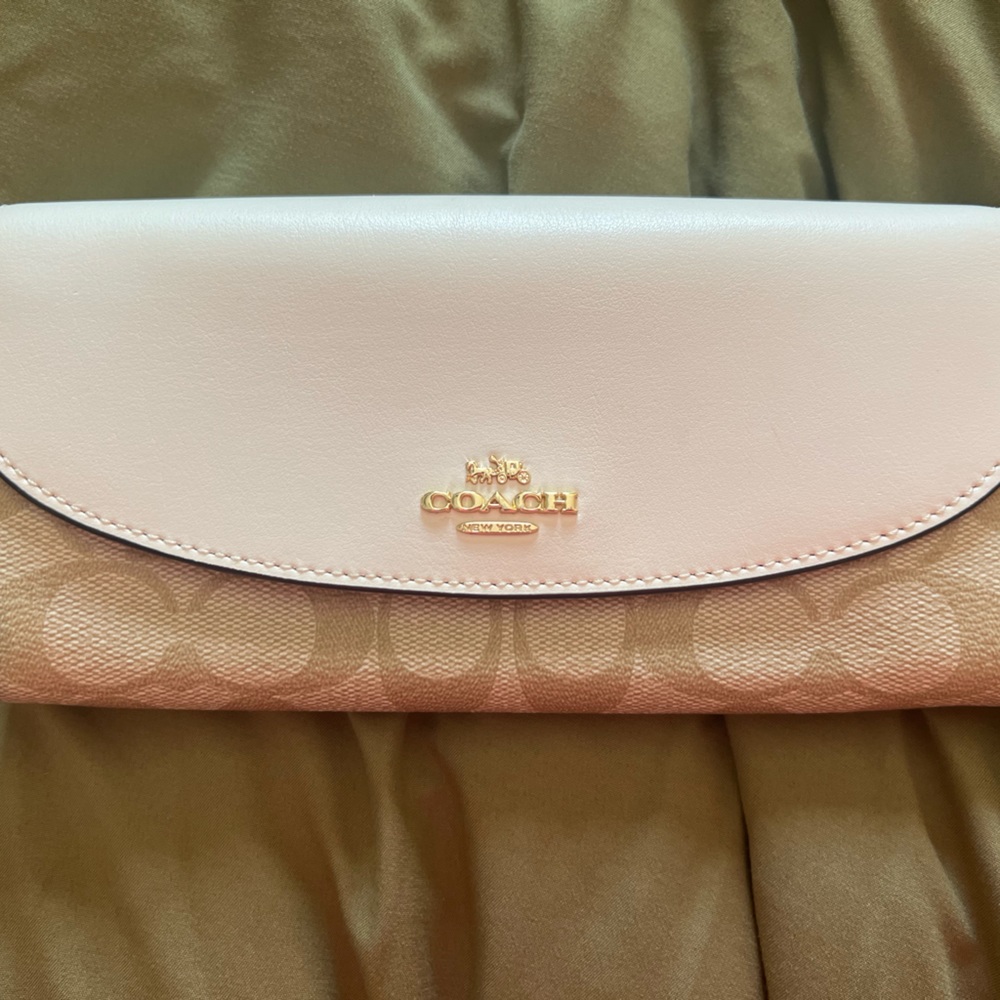 EUC Coach Signature Slim Envelope Wallet